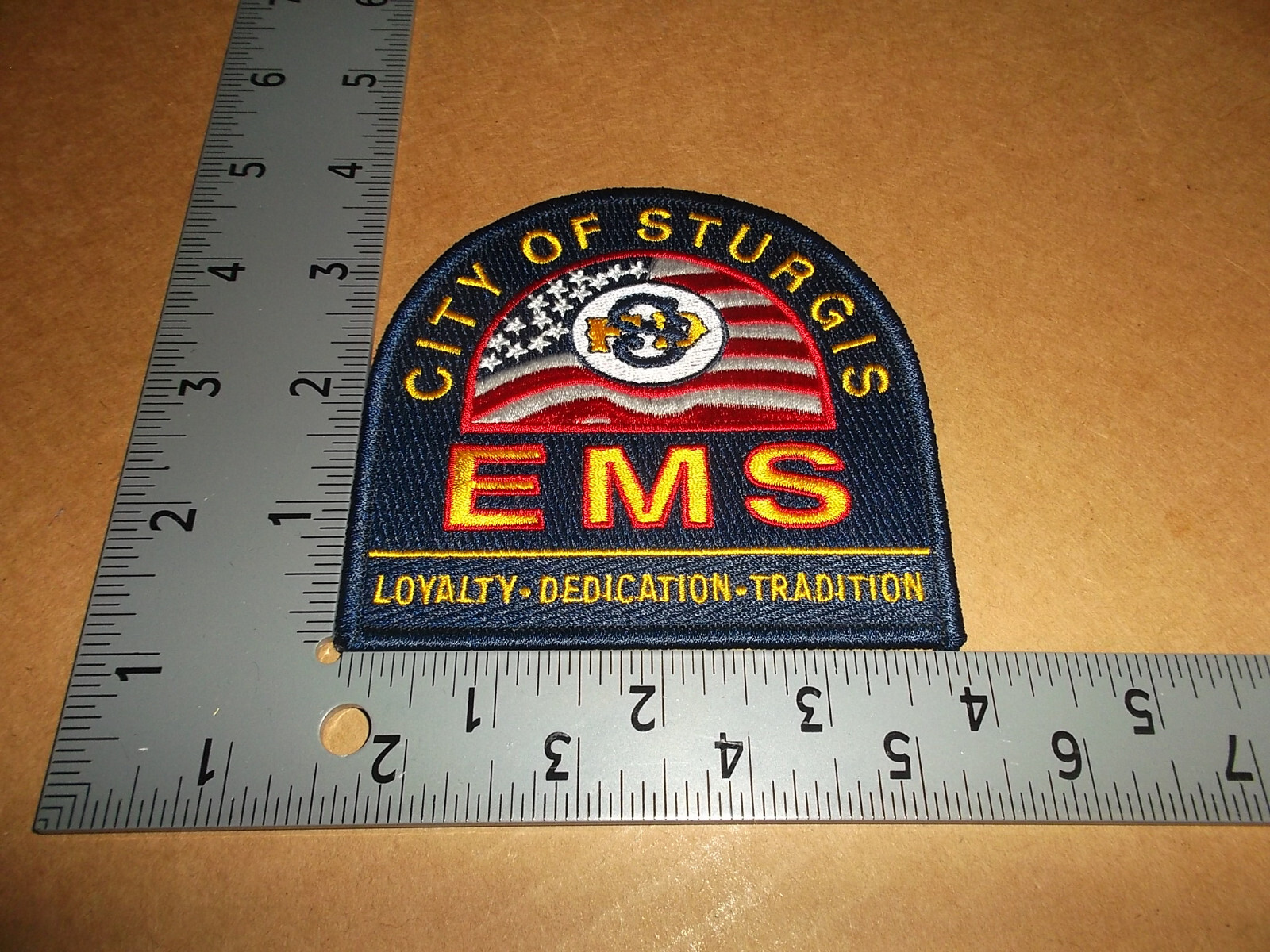 City Of Sturgis EMS Fire Patch~Michigan~MI~New~Loyalty~Dedication~Tradition~EMT~