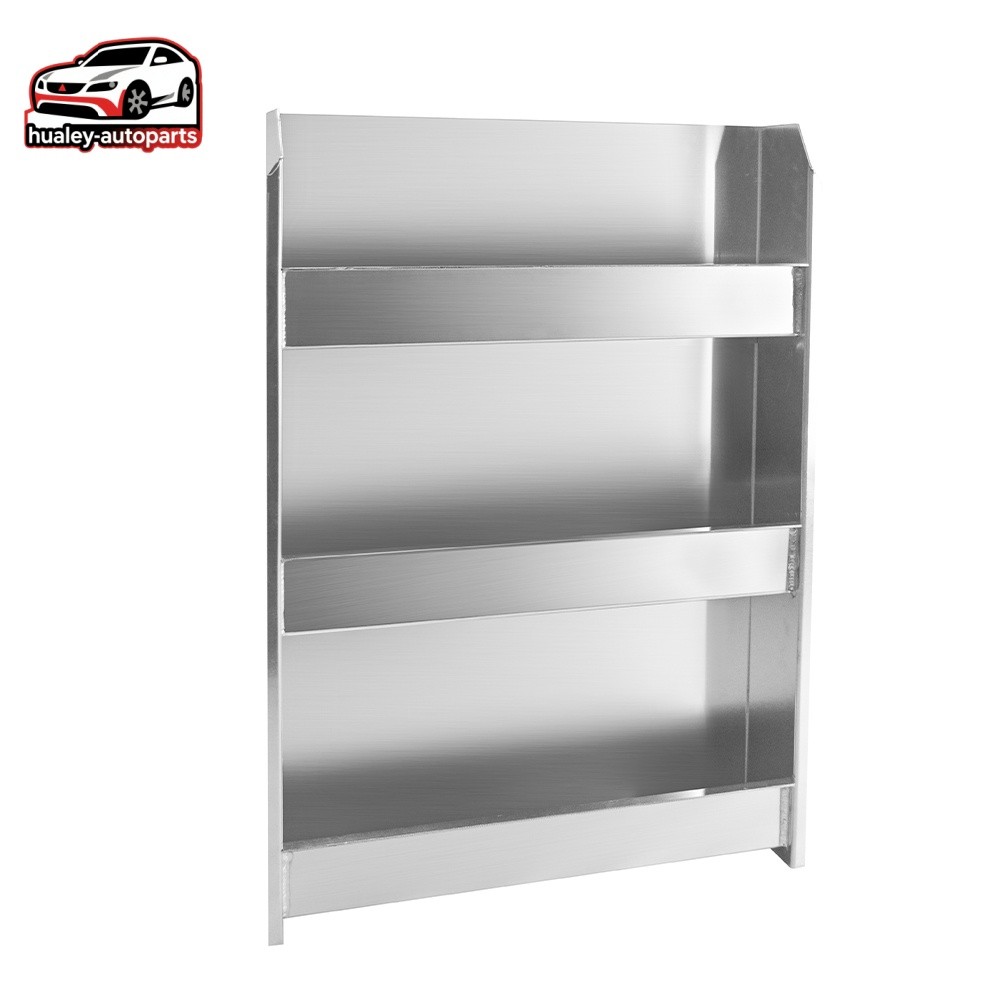 Hualey 24 Aerosol Can Holder Cabinet Shelf 24"X5"X36" Garage Trailer Aluminum
