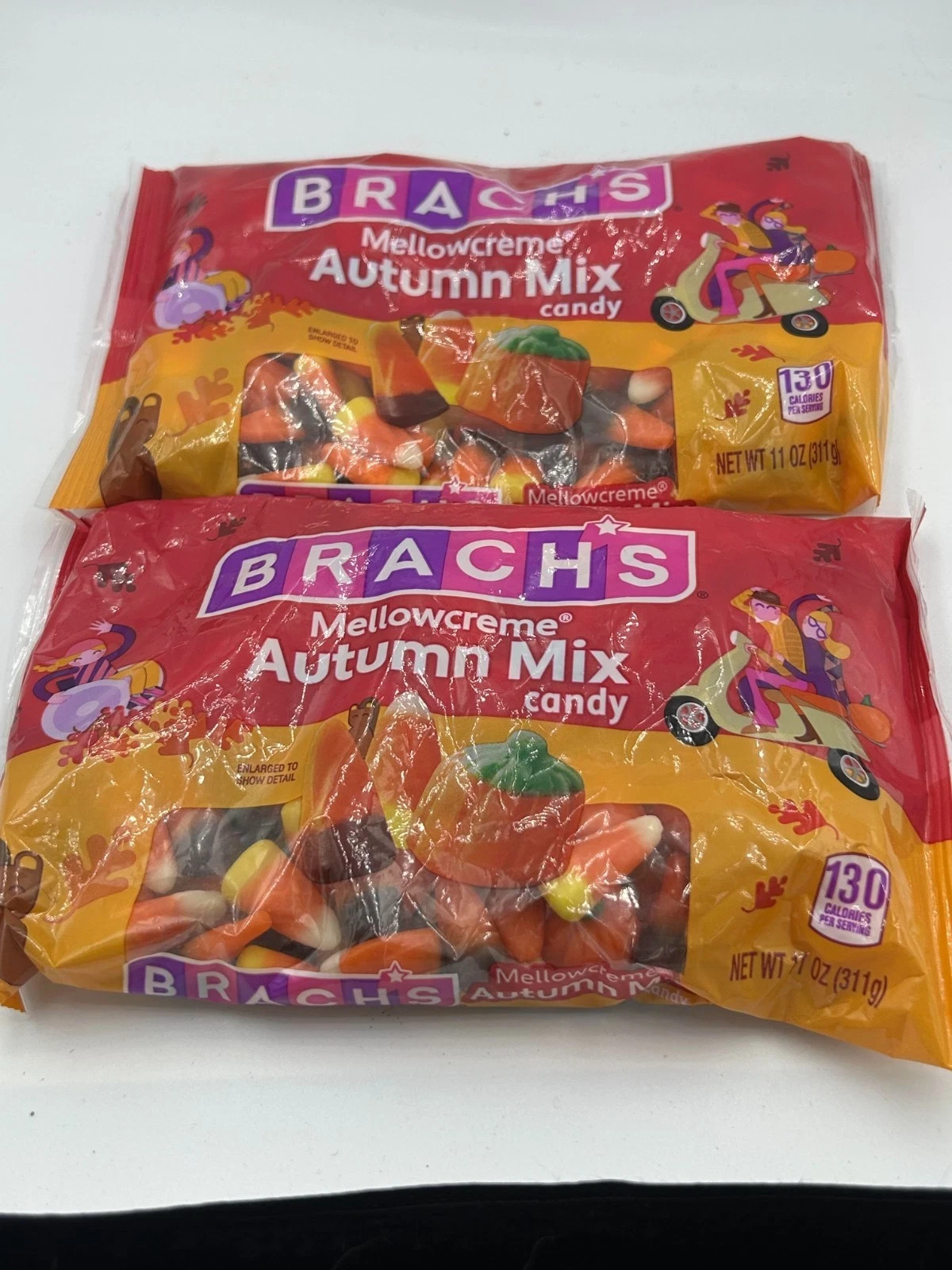 (2) Brach's Mellowcreme Autumn Mix Candy 11oz Best By 04/2026