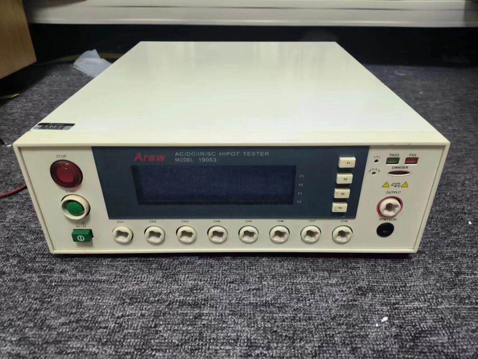 Araw 19053 Feature = CHROMA 19053 AC/DC/IR/SC HIPOT TESTER USED#L