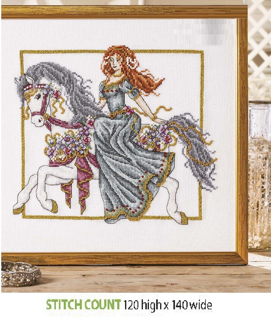 MEDIEVAL LADY     CROSS STITCH PATTERN  ONLY   ALS - QA