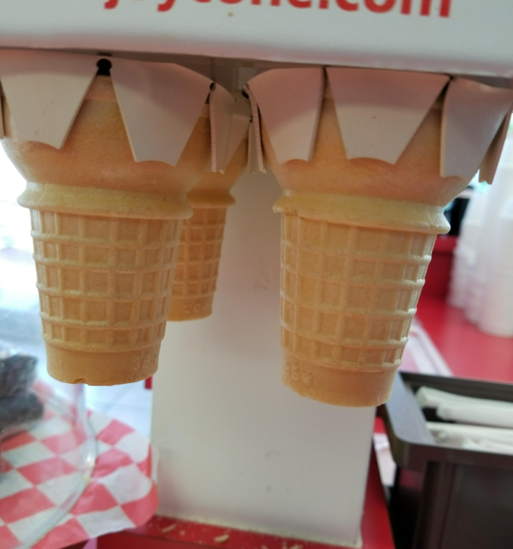 Bulk Cake Ice Cream Cones Flat Bottom #30 for Machine Dispenser Compatible (600)