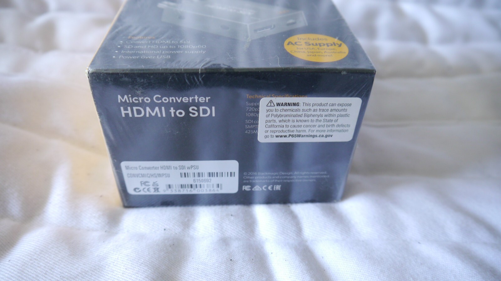Blackmagic HDMI to HDSDI convertor new un-wrapped
