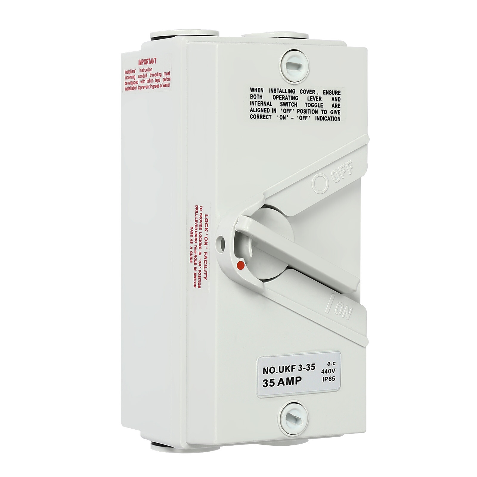 3 Pole Safety Isolation Switch Isolation Switch Safety Switch Wall Mounted