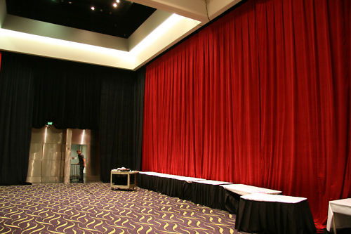 Fire Retardant velvet stage theatre curtains drapes 6m x 6m black or custom made