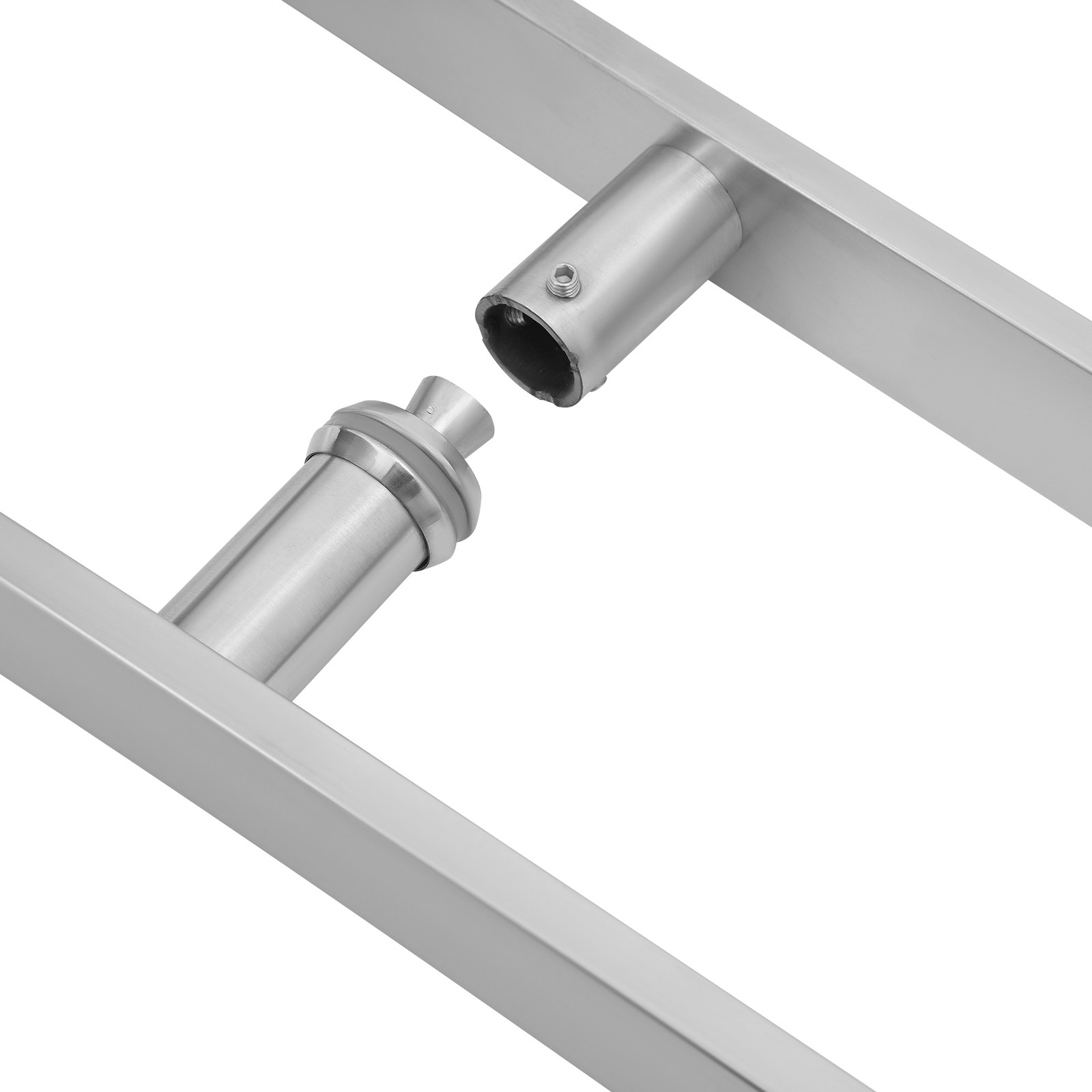 Pull Push Sliding Barn Door Handles Commercial Brushed H Shape Door Pull Handle