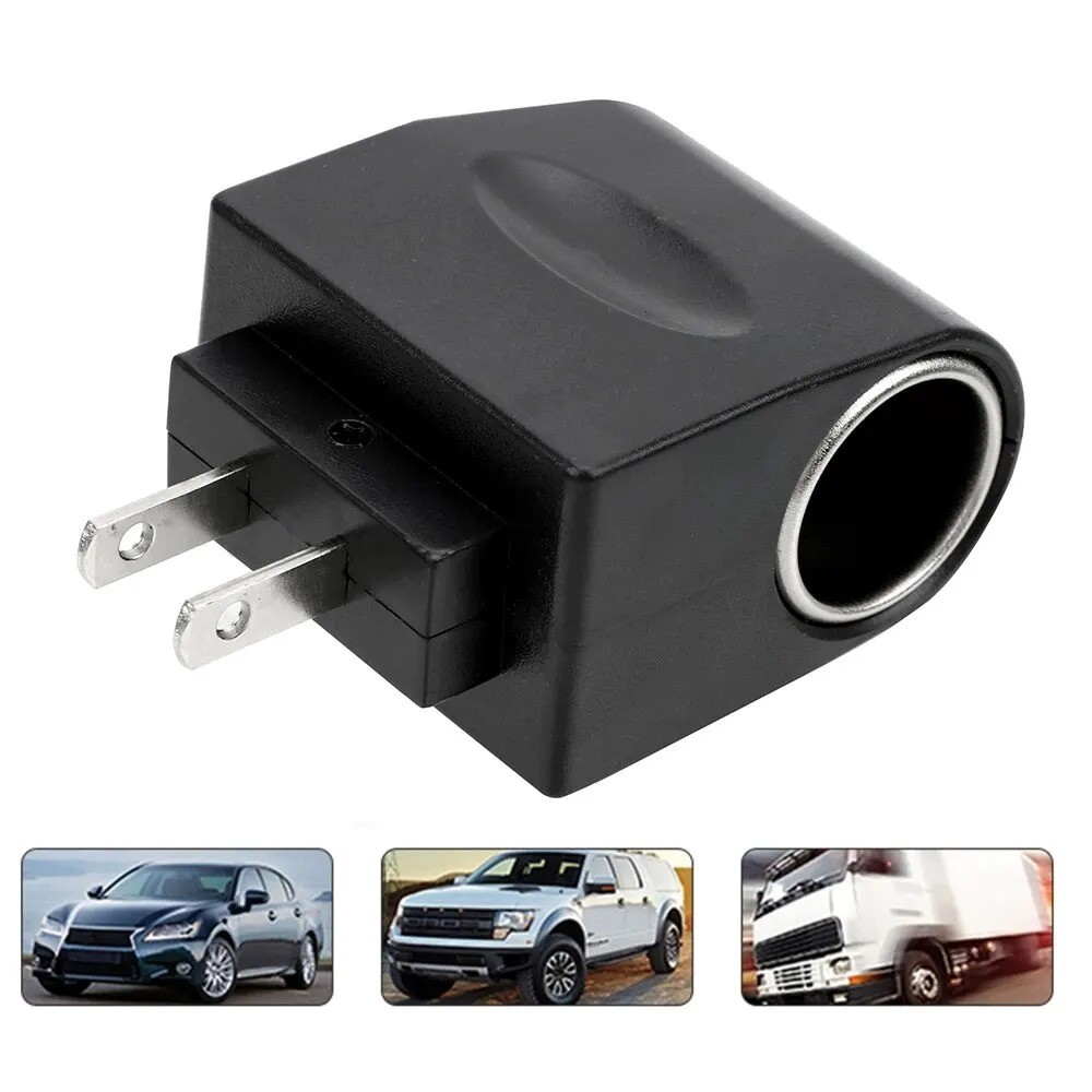 1PC AC 220V to DC 12V Car Cigarette Lighter Socket Power Adapter EU US