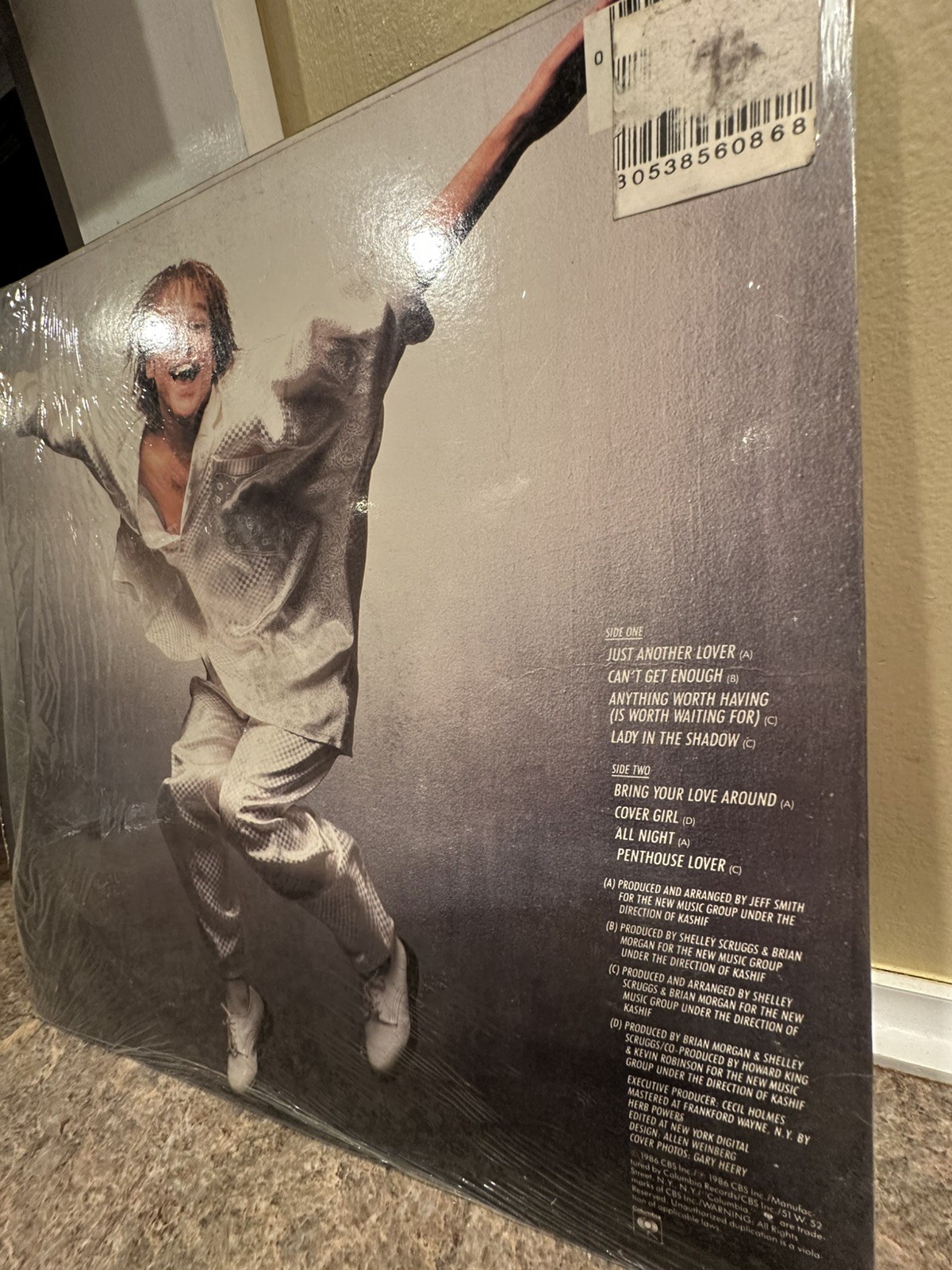 JOHNNY KEMP- Self Titled- Vinyl LP 1986 Orig Lyric Sleeve-Orig Shrink & Hype