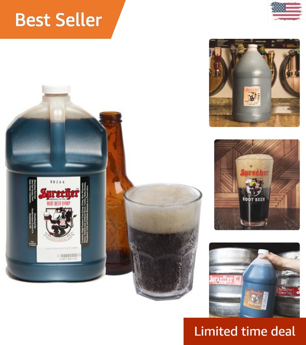 Carbonate Your Own Sprecher Rootbeer - 1 Gallon Concentrate for Home Brewing