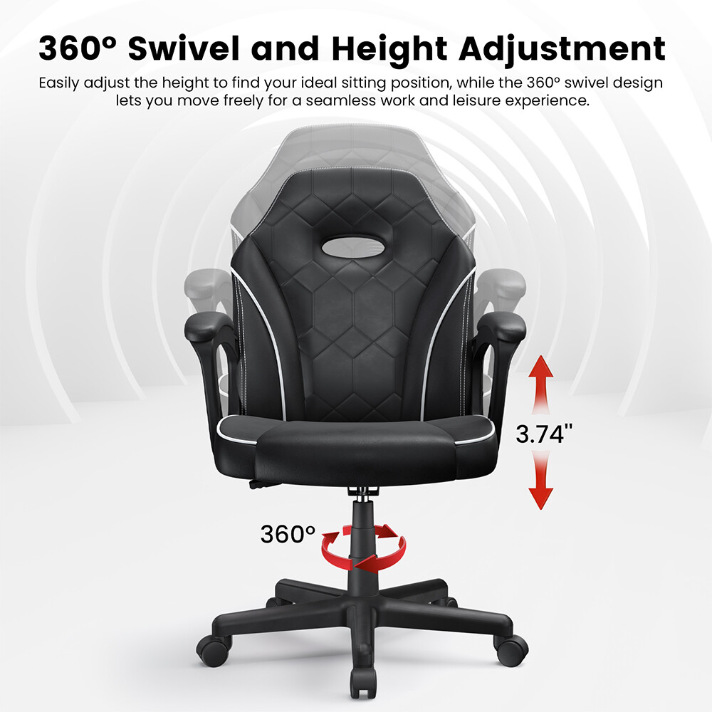 ACGAM Gaming Chair Office Ergonomic Desk Chair 360° Swivel/Adjustable Height