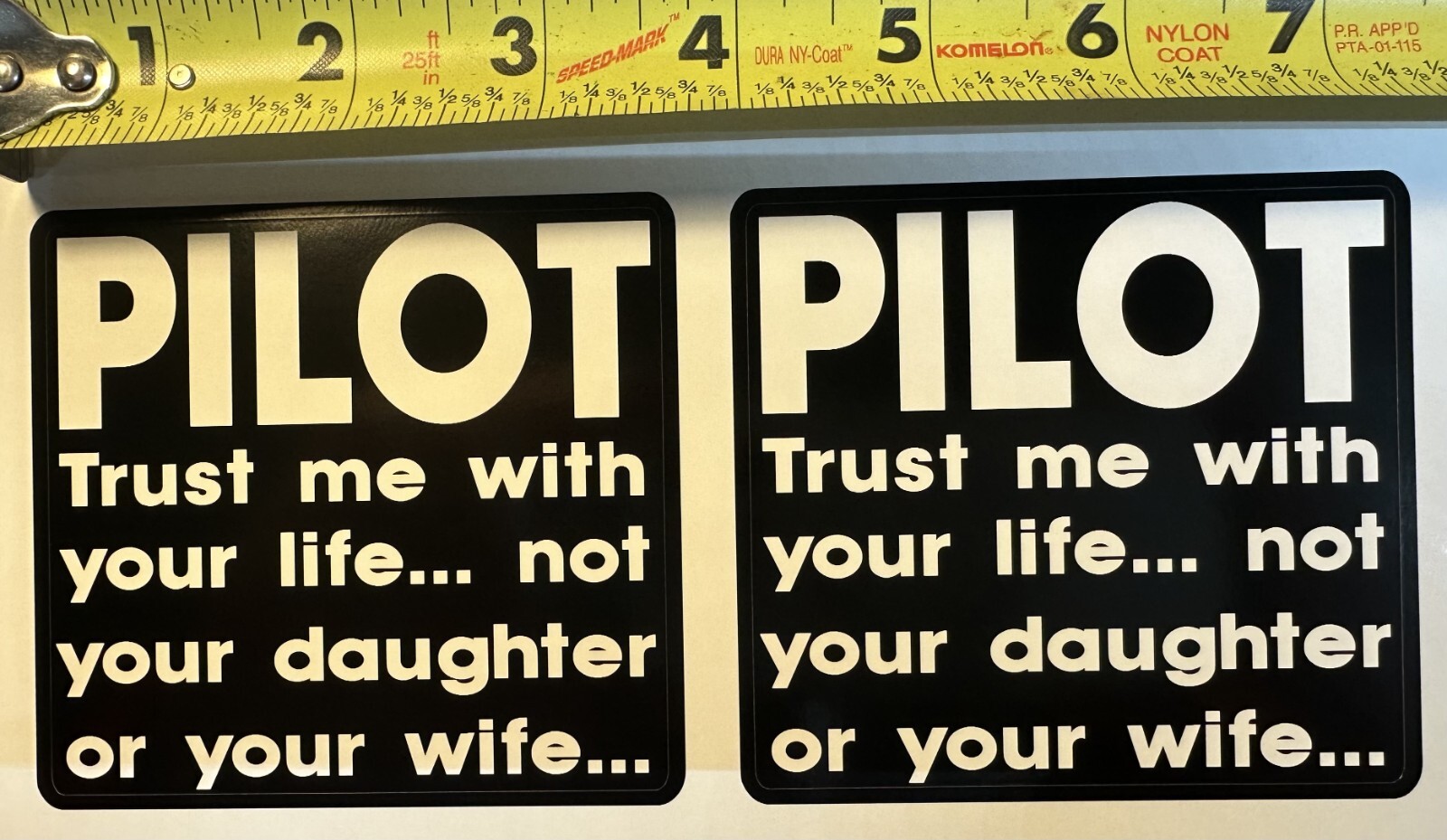 2! Aviation Pilot decal stickers Cessna Piper Beechcraft Cirrus Gulfstream Lear