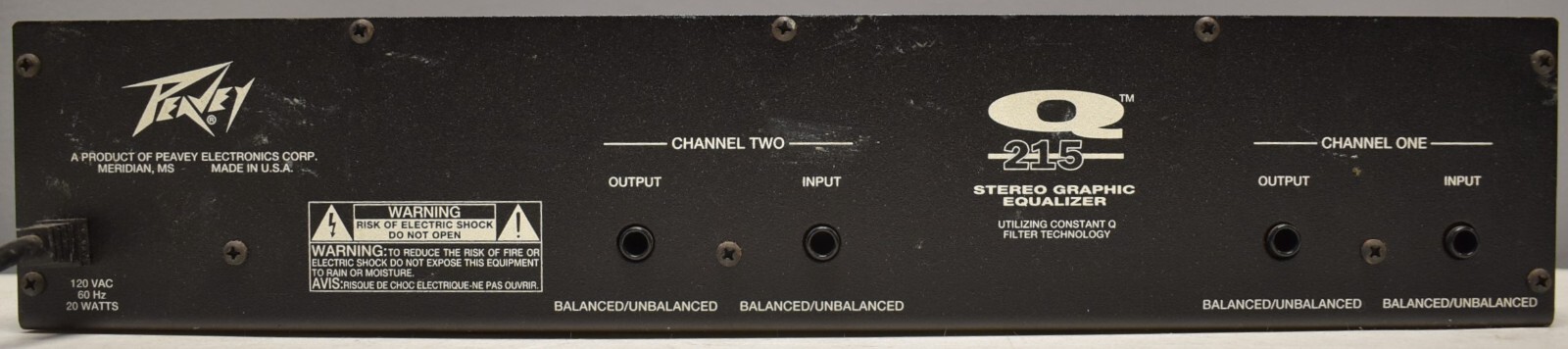 Peavey Stereo Graphic Equalizer Q215