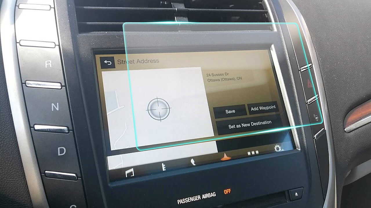 Crystal Clear Screen Protector for 2016 Lincoln MKC Vehicle Navigation