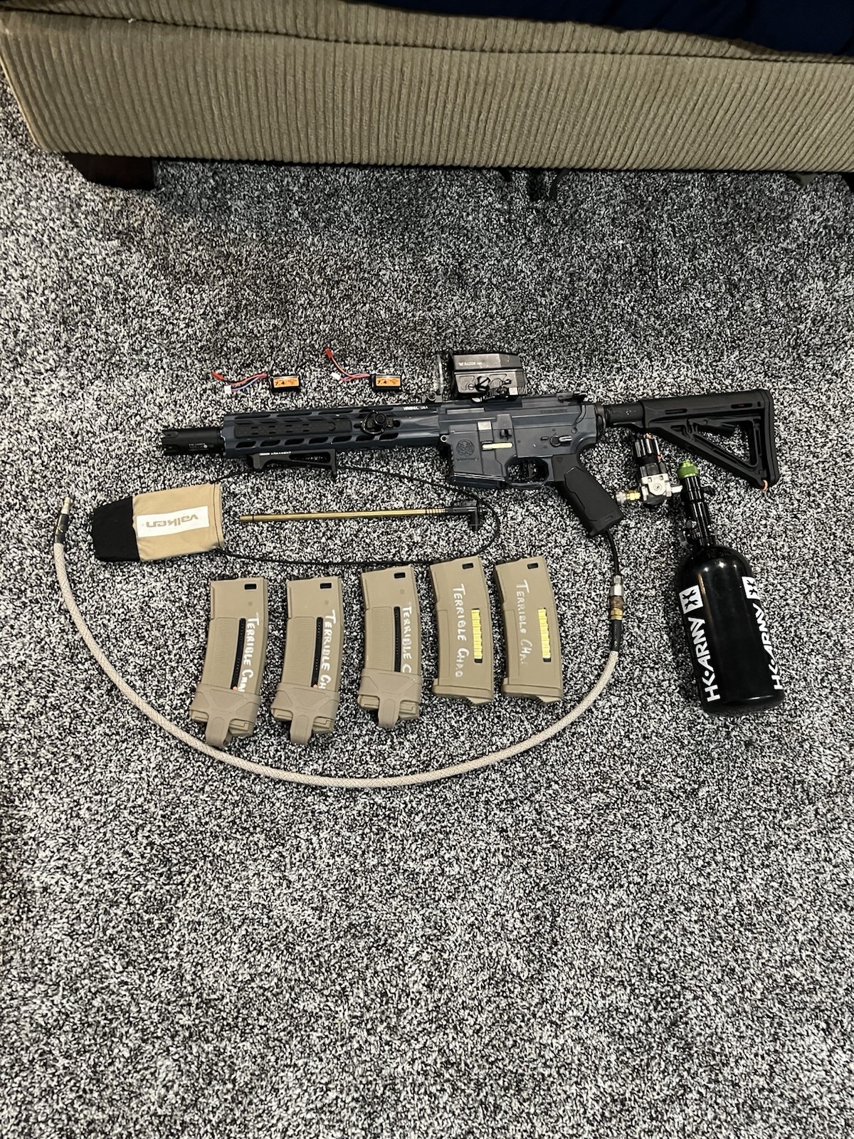 Airsoft Krytac Trident with Jack 9 HPA conversion unit