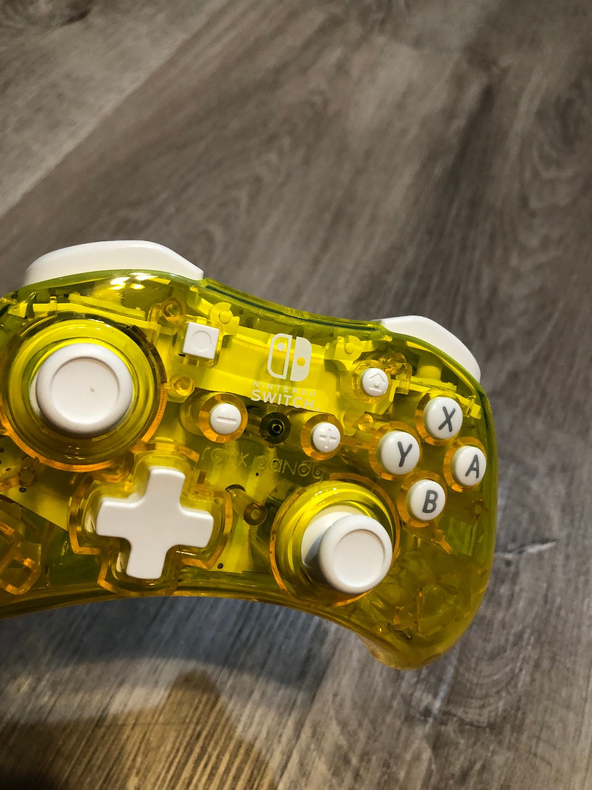 Nintendo Switch Controller Rock Candy, Yellow Clear Wired Controller NO CORD
