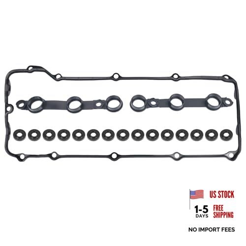 Engine Valve Cover Gasket Set Compatible with BMW 325Ci 325i 325xi 330Ci 330i