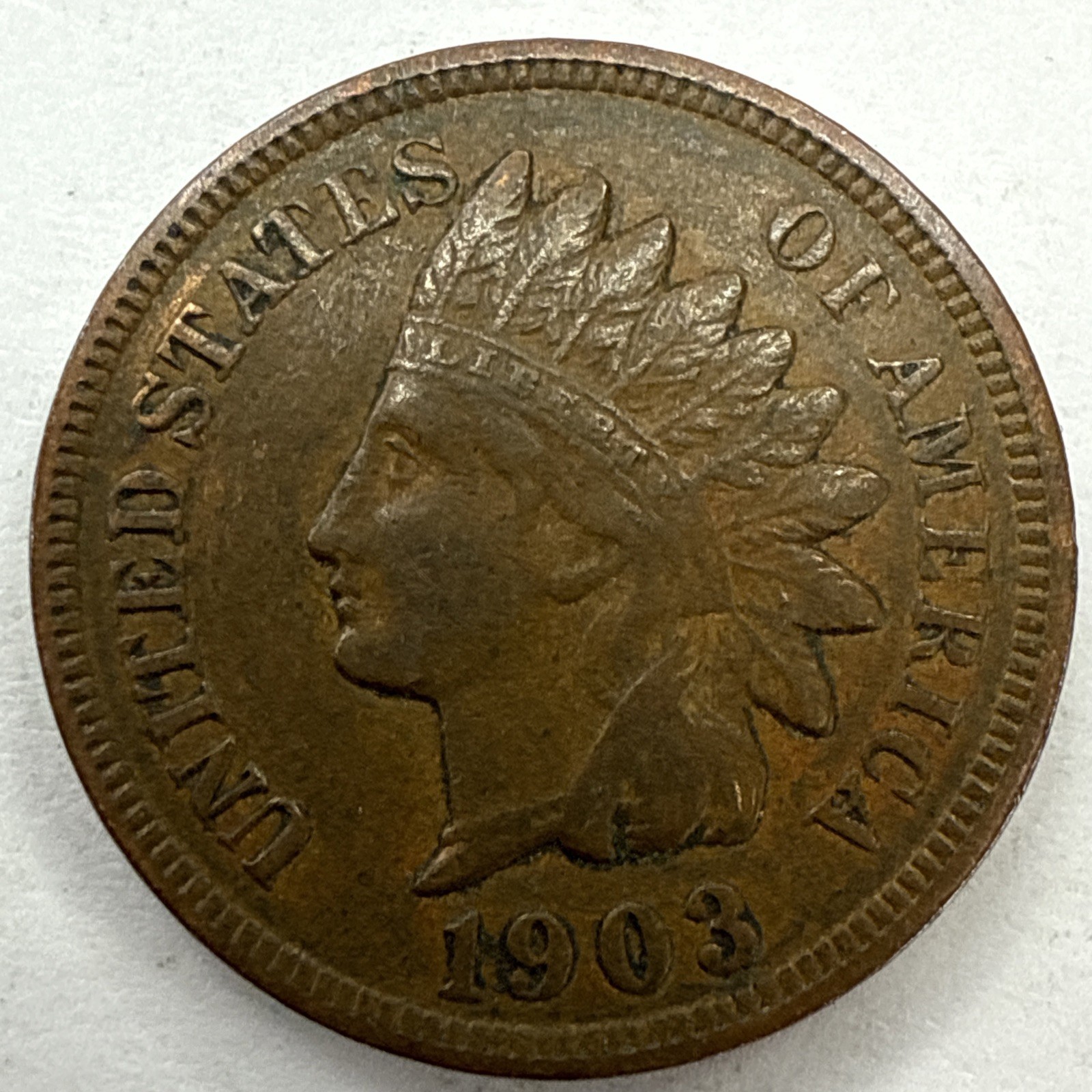 1903 Indian Head Cent Exact Coin Imaged #IND2147