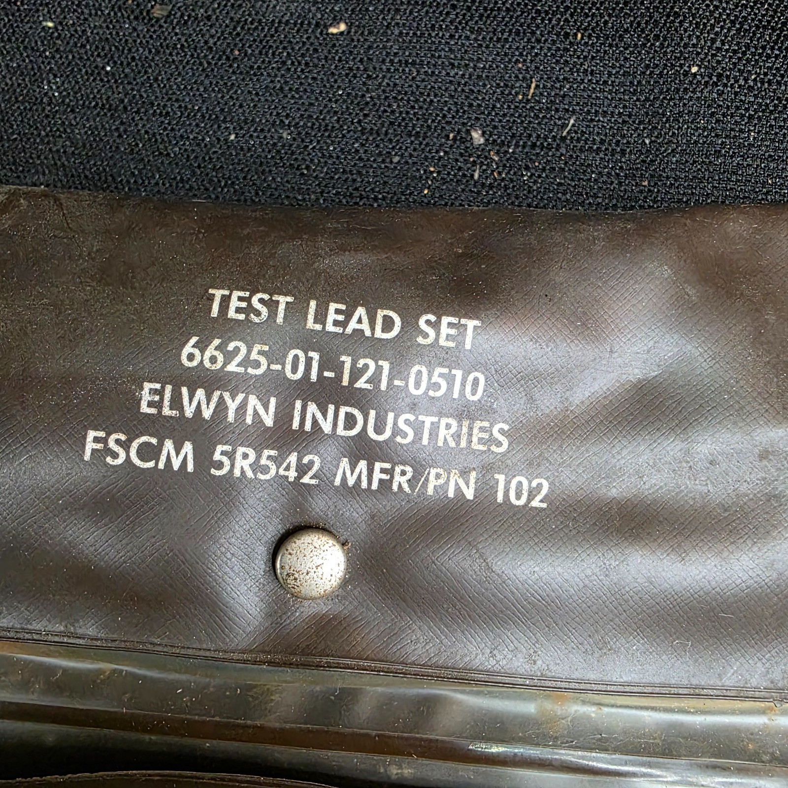 Elwyn Test Lead Set 6625-01-121-0510 | PN 102 FSCM 5R42 MFR Vintage Military