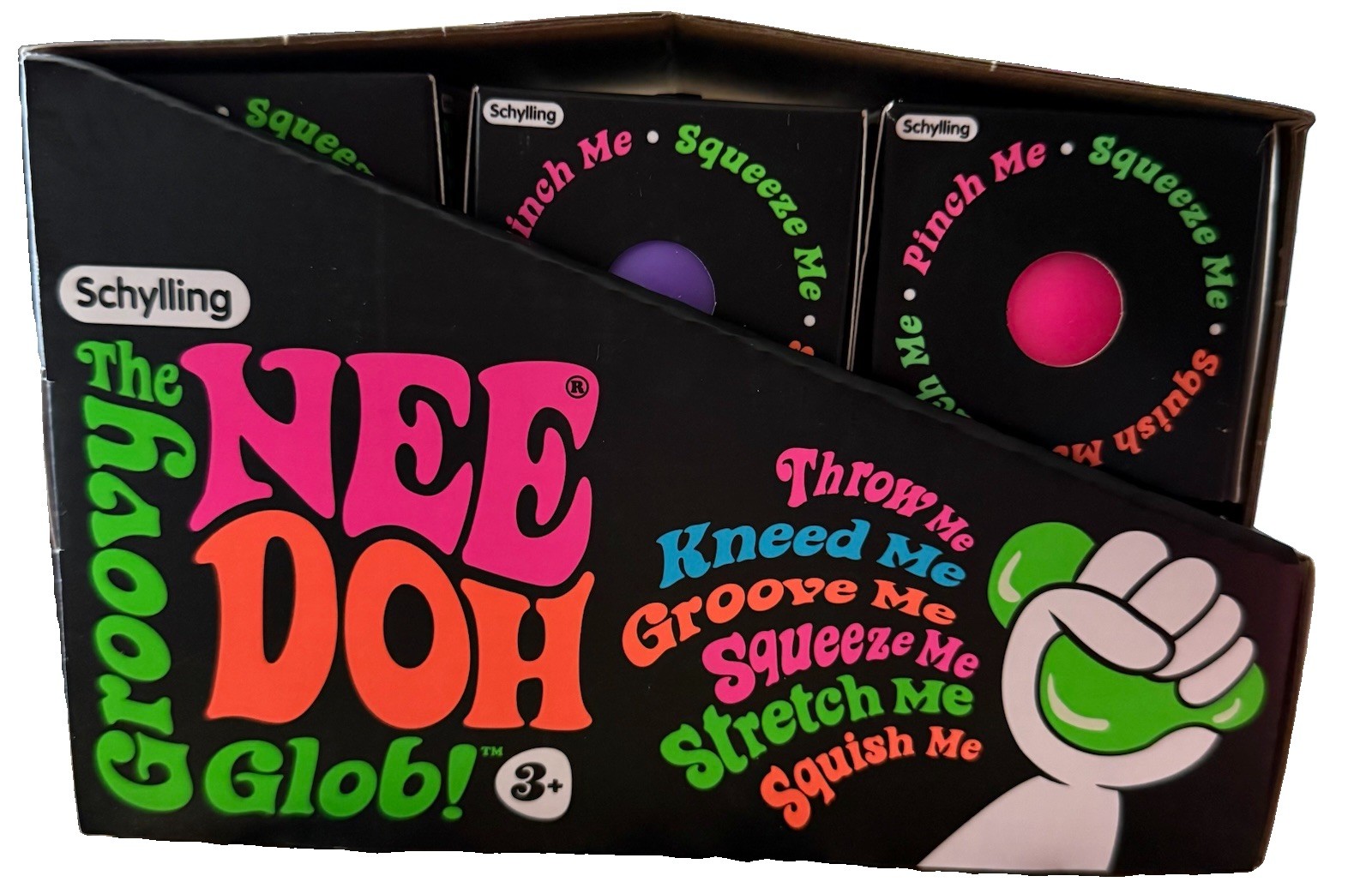 Viral NeeDoh Groovy Glob 12 Assorted Colors Display Box 🔥 AUTHENTIC SCHYLLING
