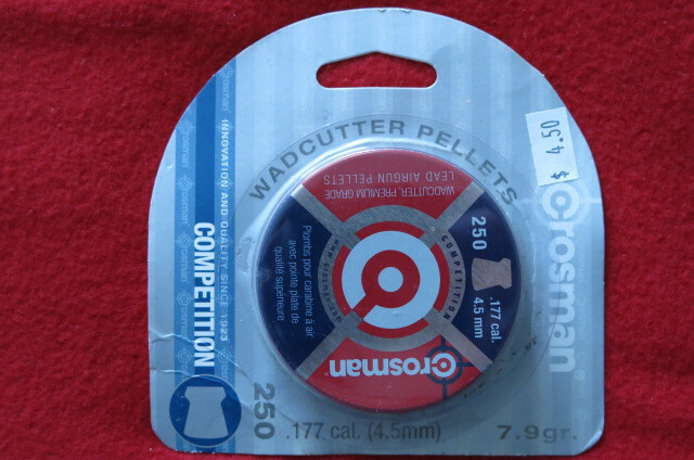 Crosman Wadcutter Pellets Air Gun 177 Caliber 7.9 Grain 250/Pack 6177
