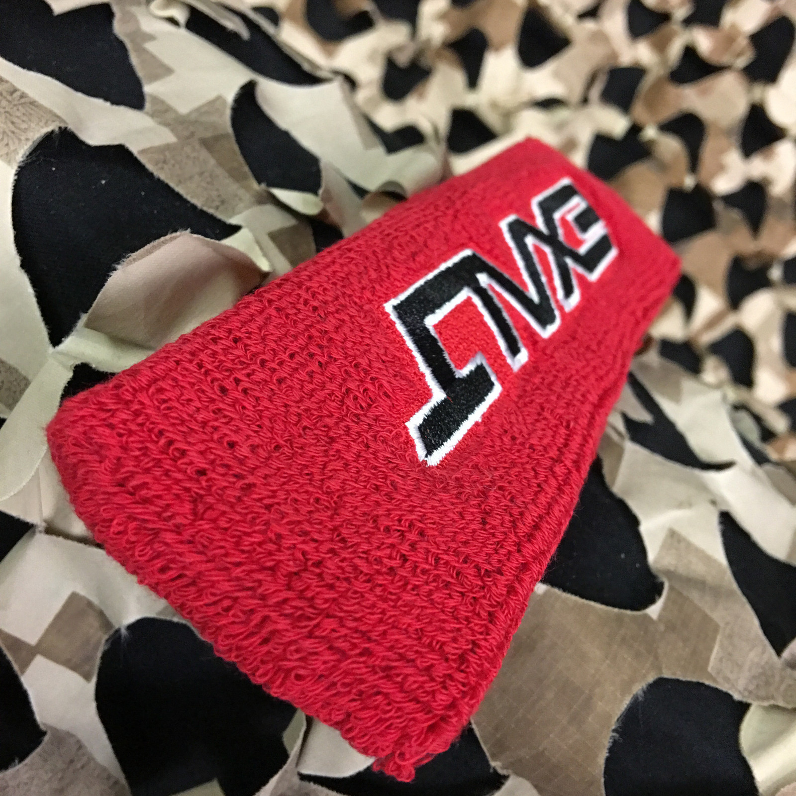 NEW Exalt Paintball Padded Sweatband Headband Head Sweat Band - Red/Black