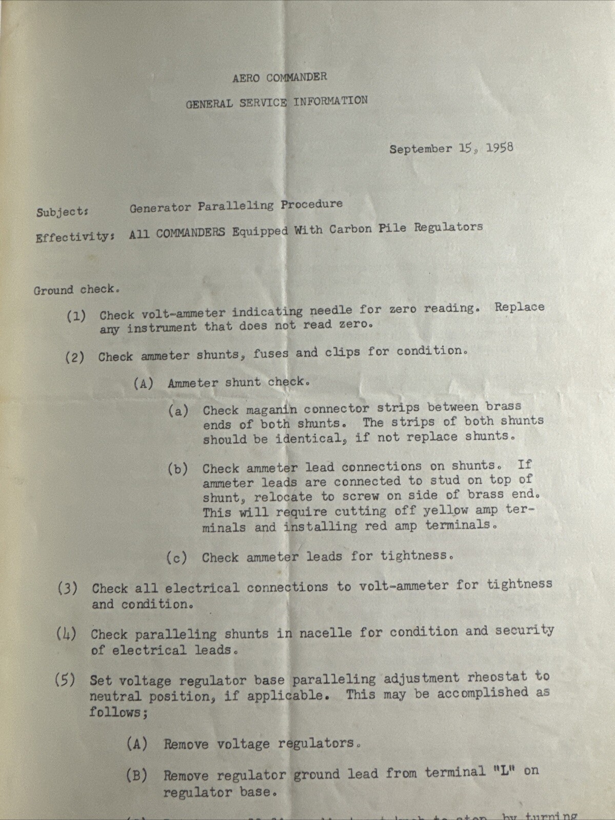 Beechcraft Service Letter 1959 Beechcraft Collection