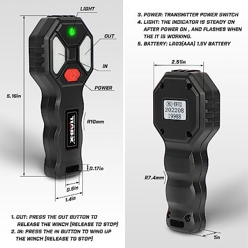 New Wireless Winch 2 Remote Control Kit Handset Switch Car ATV SUV 12V