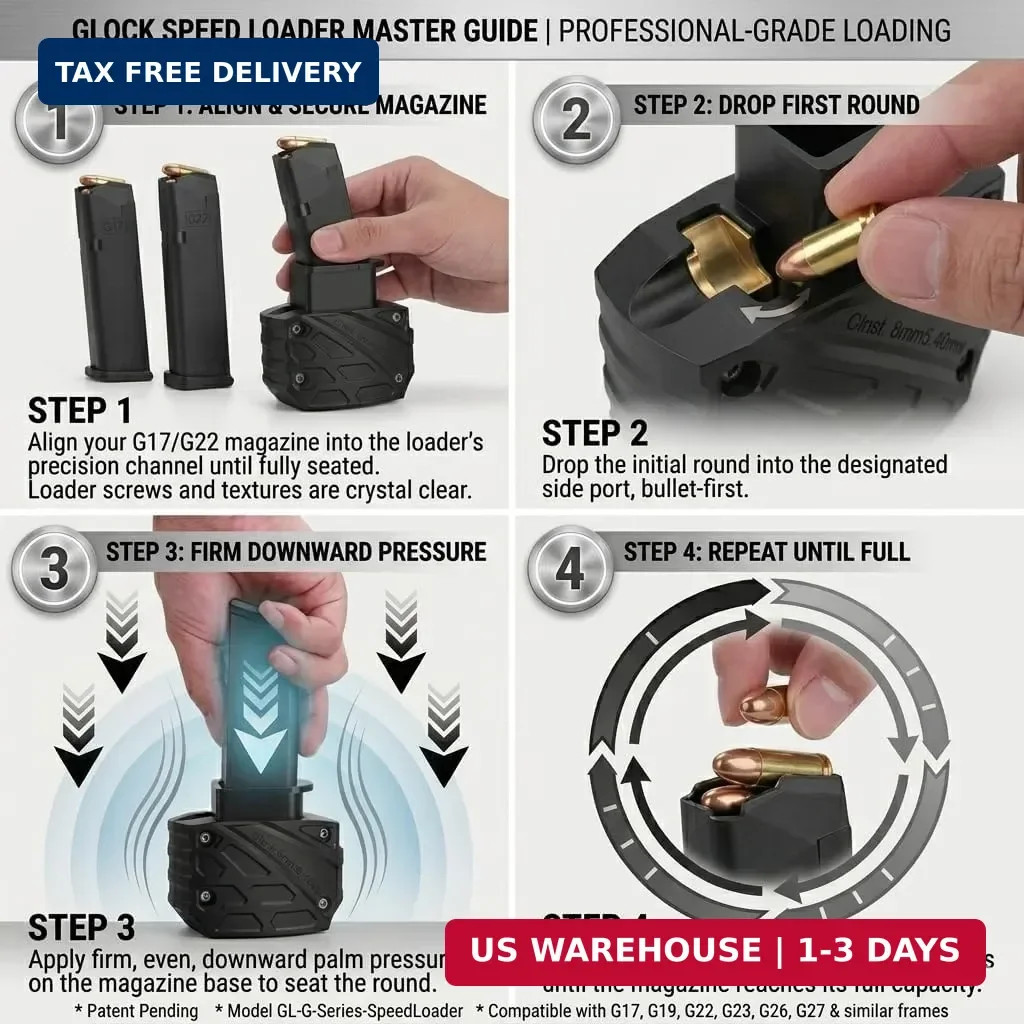 Magazine Speed Loader for 9mm to .45ACP