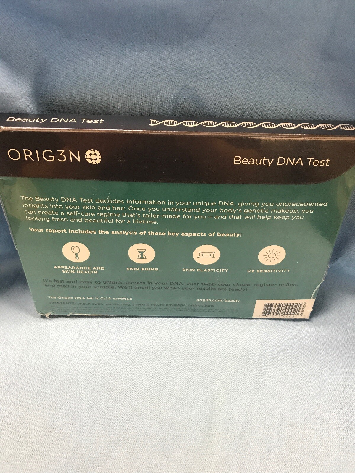 ORIG3N BEAUTY DNA Test Sample Collection Kit - New Sealed