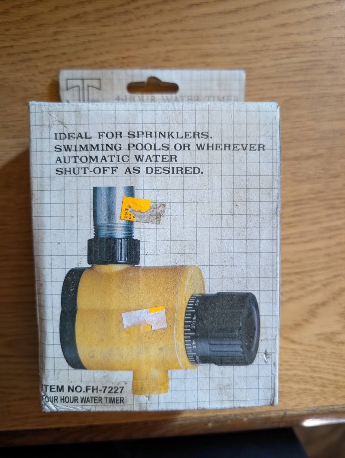 4 hour water timer Auto Water Shut Off FH-7227 NEW