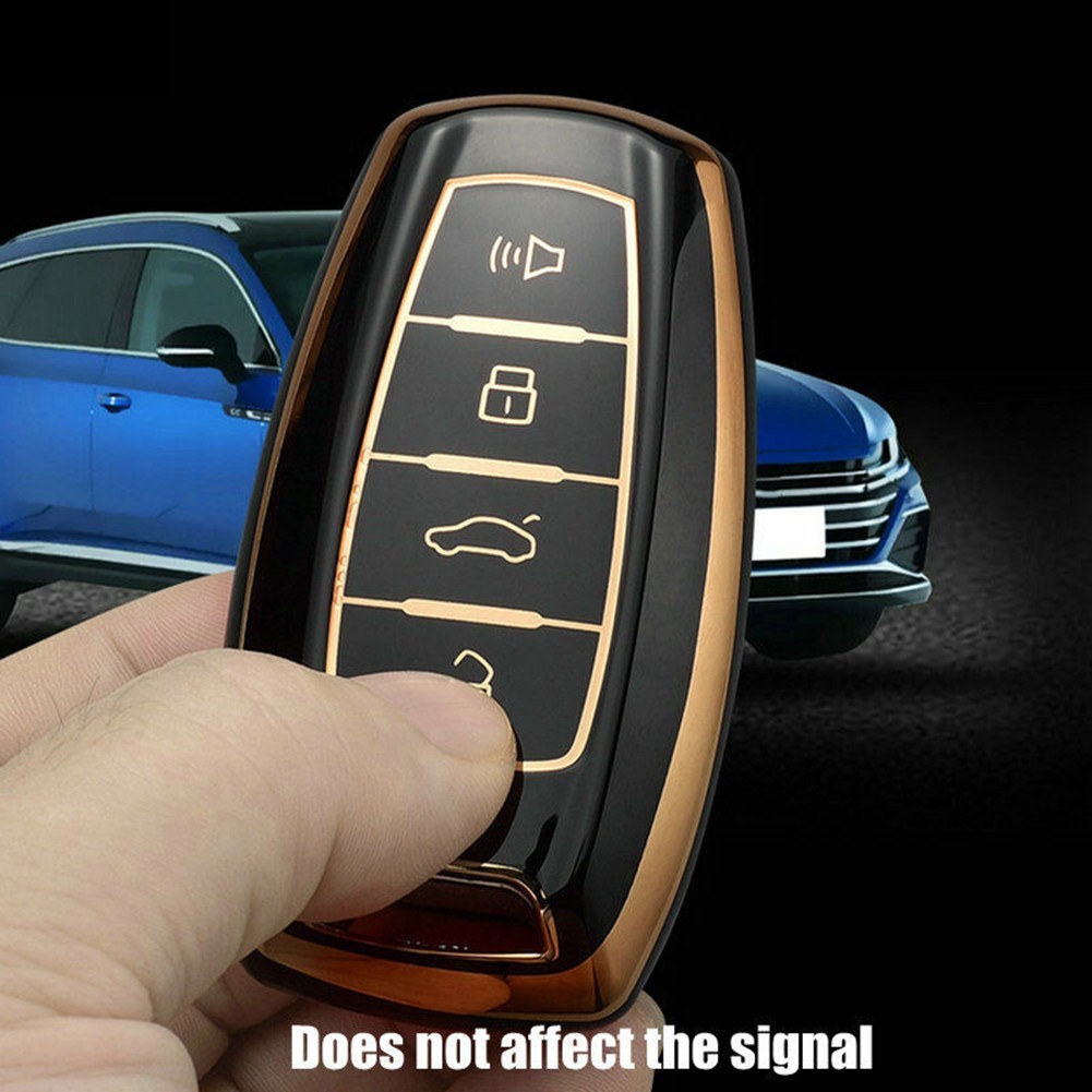 1pc car key cover car remote control black practical durable