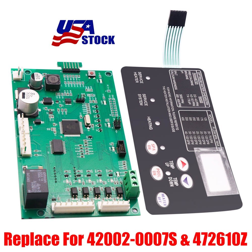 42002-0007S 461105 Control Board Kit W/ Switch Pad For Pentair MasterTemp NA/LP