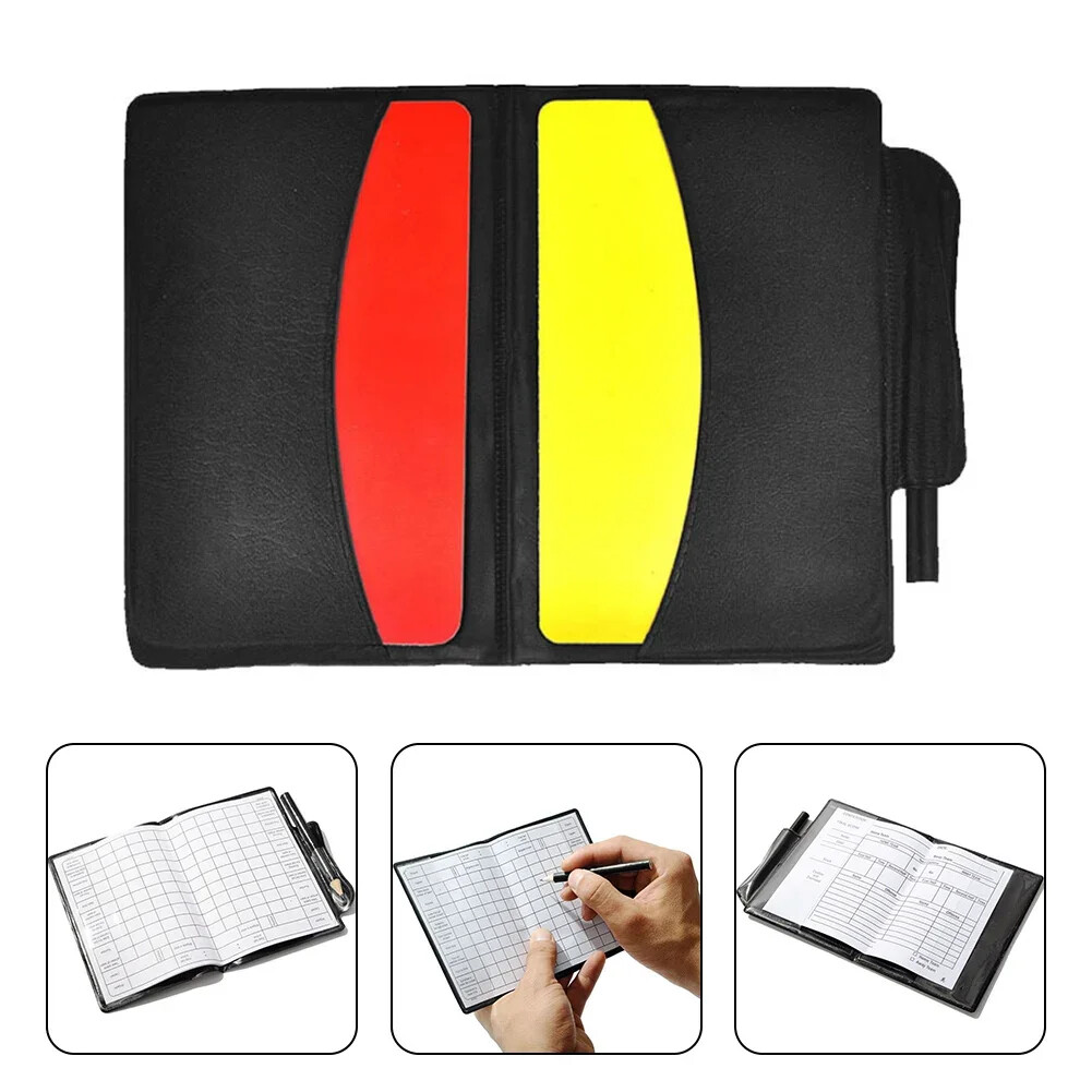 Football Referee Wallet Notepad Red Card And Yellow Card Included