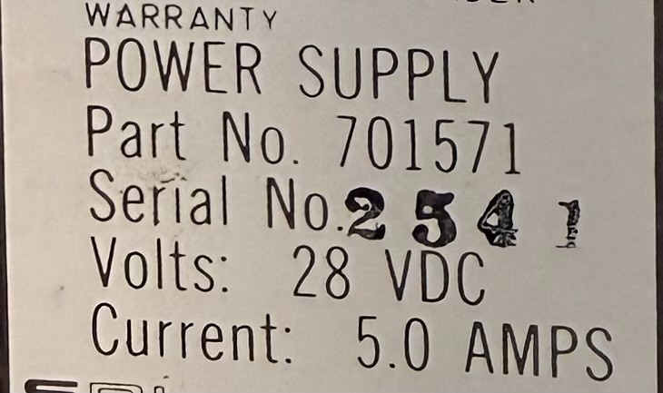 Power Supply 701571 Removed Working