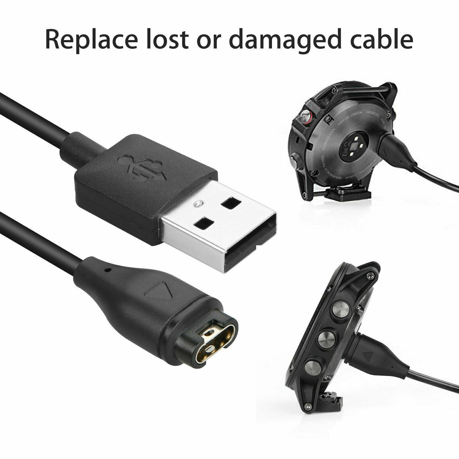 For Garmin Instinct Charger Replacement Charging Cable Cord USB
