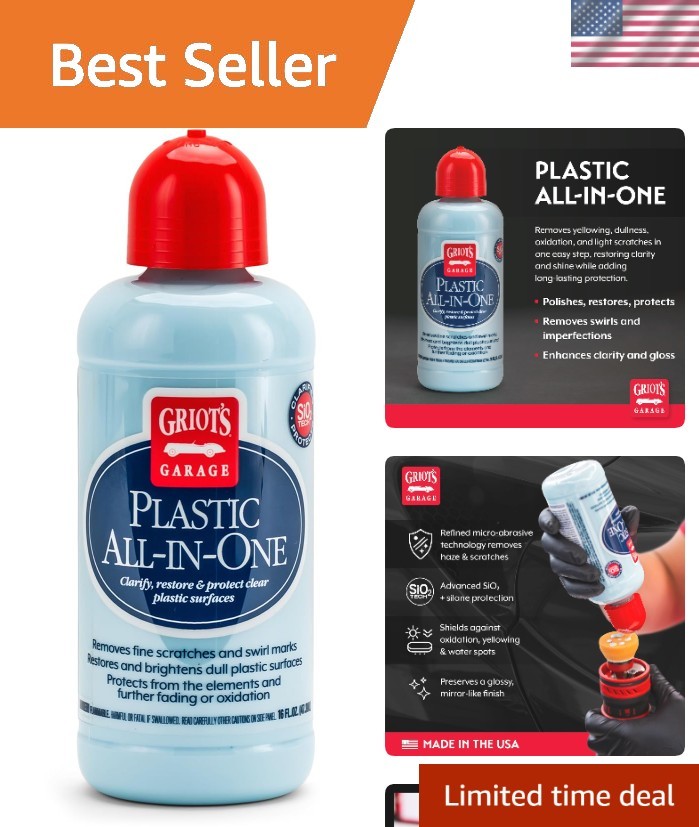 Griot's Garage 16oz Plastic Restorer & Polish - All-in-One Ceramic Protection