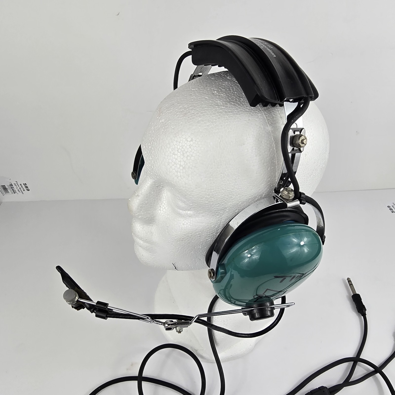 Sigtronics S-40 Pilot Aviation Headset Teal Blue Flying Headset Untested AS IS