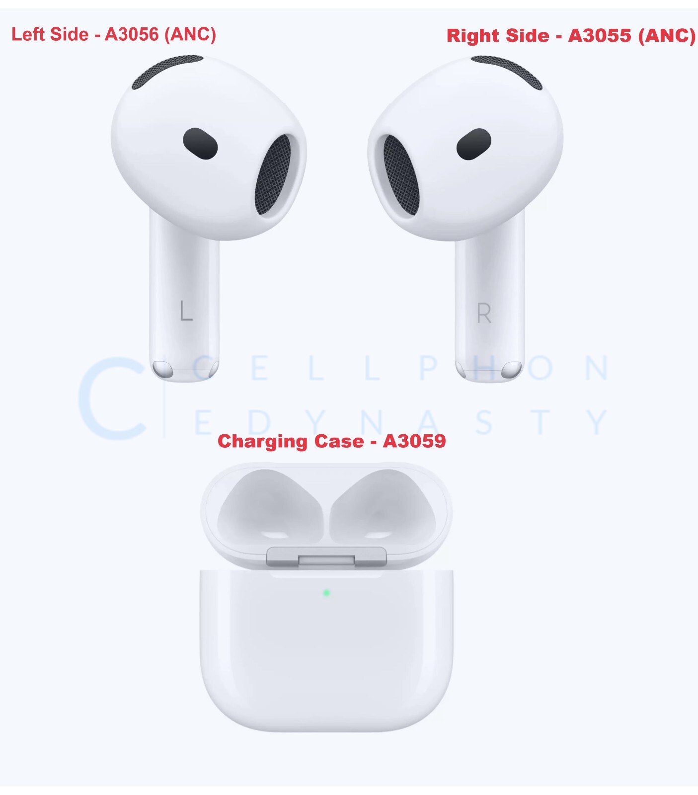 Apple AirPods 4 4th Generation ANC - Left, Right, Case for Replacement ONLY