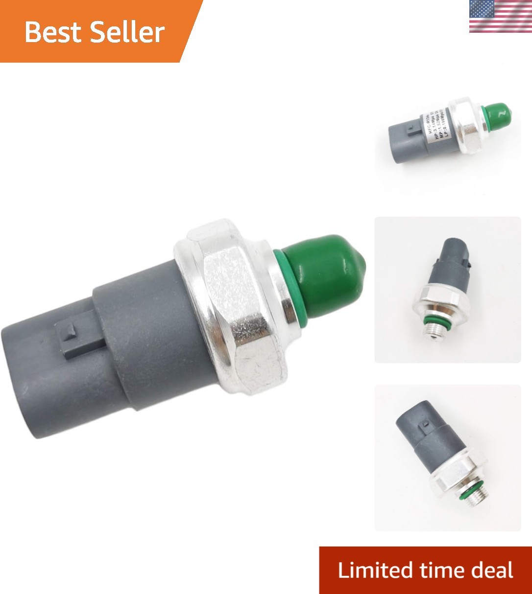 New A/C Pressure Trinary Switch for Honda Acura Cars - Reliable Replacement