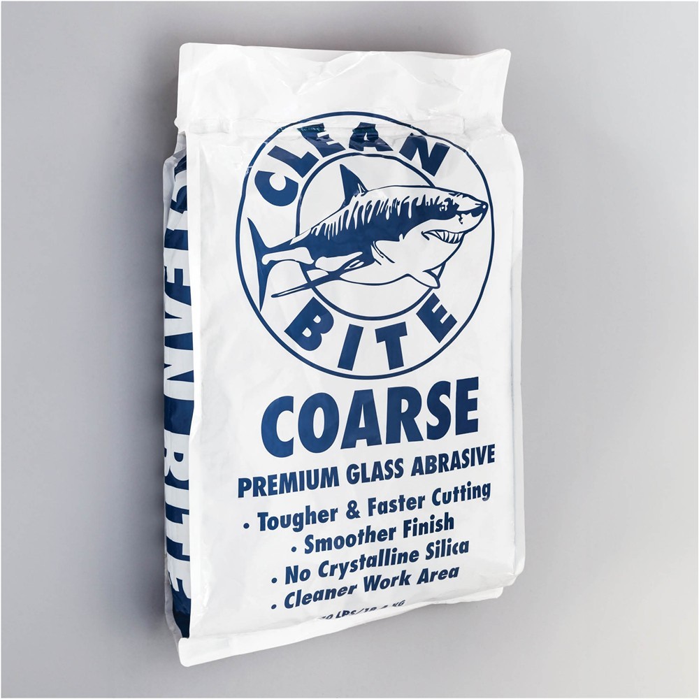T34119 Clean Bite Sandblasting Media, Coarse, 40-lbs.
