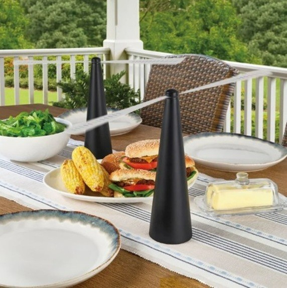 Elements Set of 2 Rechargeable Bug Repelling Fans 11" Summer Outdoor Picnic