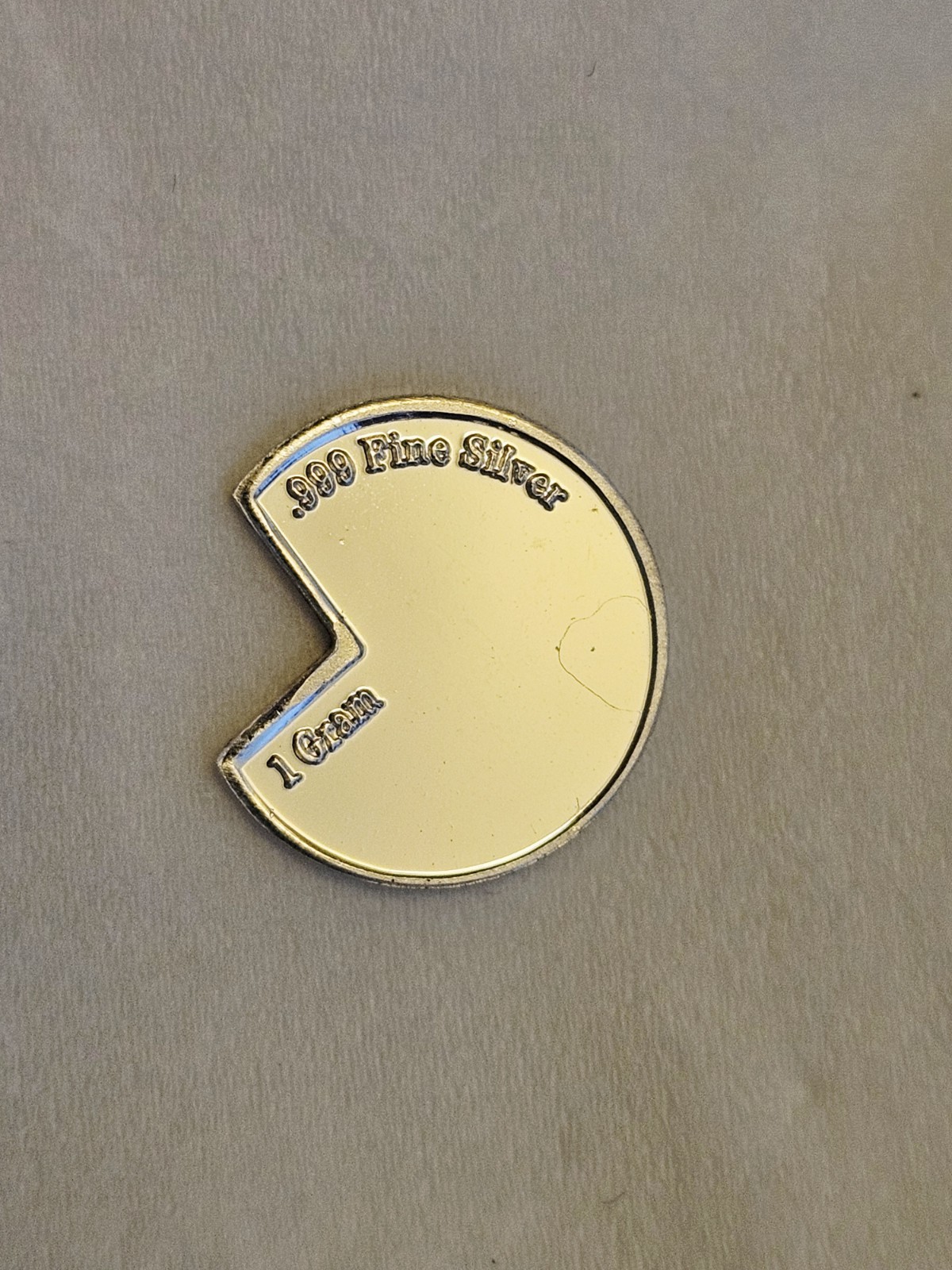 Pac Man 1 Gram .999 Fine Silver Bar * As Shown