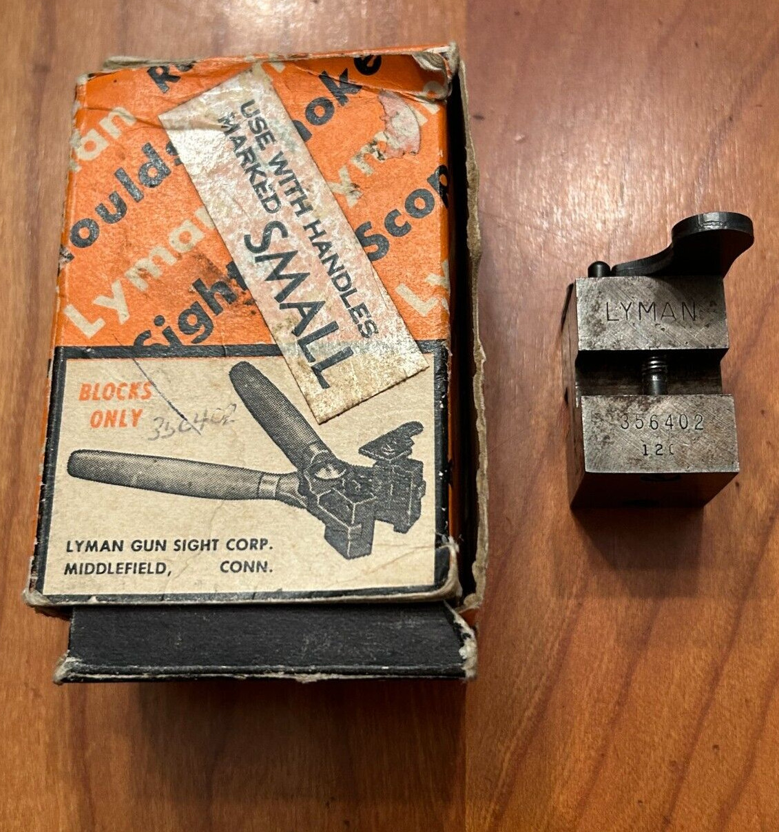 LYMAN BULLET MOLD 356402 SINGLE CAVITY WITH BOX