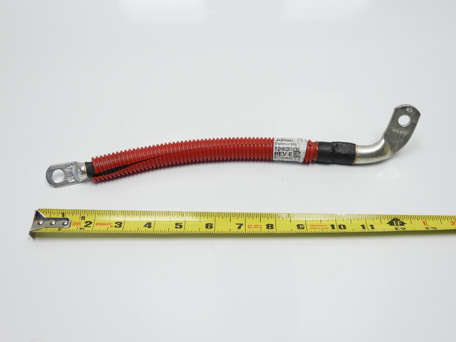 Red Positive Battery Cable 13" O.A. Heavy Duty Stud Style