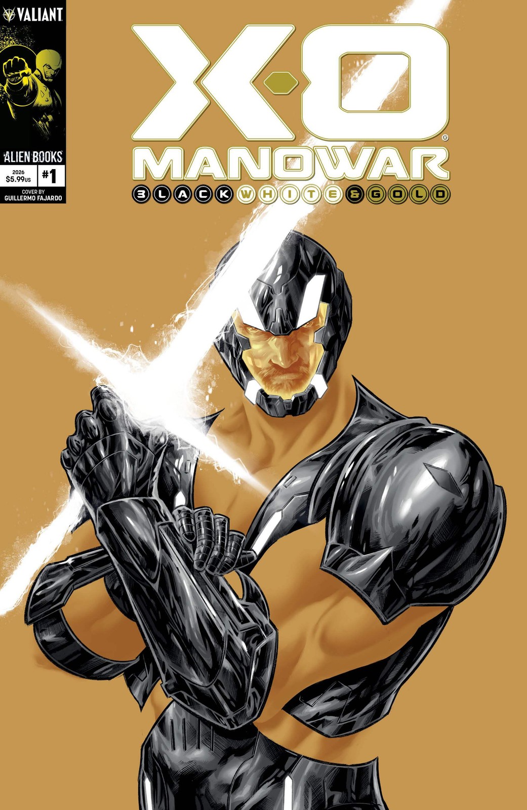 X-O Manowar Black, White & Gold #1 (PRESALE 10/21/26) Cover Select