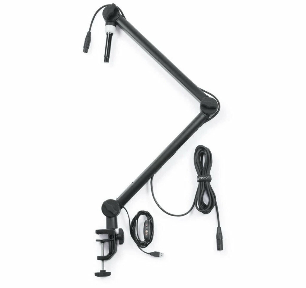 Gator Frameworks Pro Broadcast Boom Mic Stand w/ LED Light - GFWMICBCBM4000