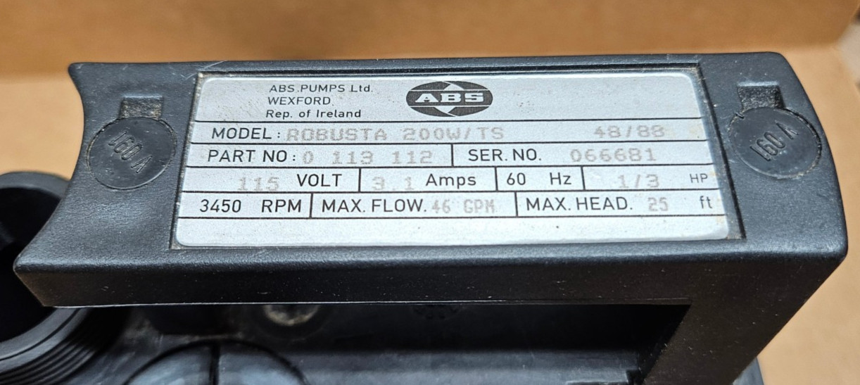 ABS Robusta-200W/TS Drainage Pump