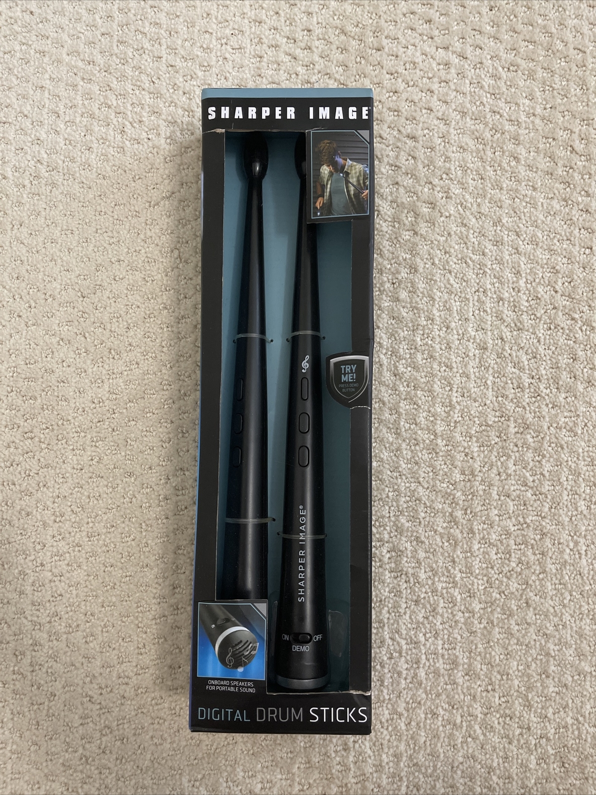 Sharper Image Digital Drum Sticks Motion Activated toy insturment