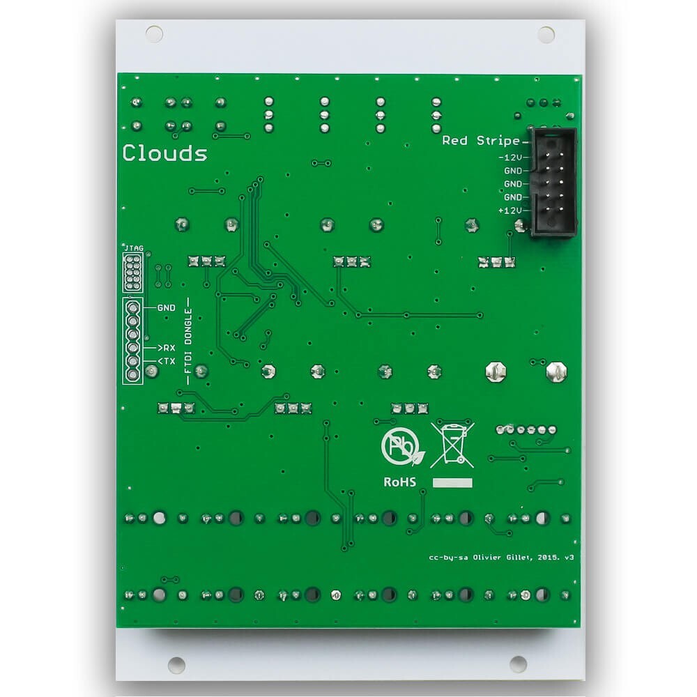 Clouds PCB & Panel - Texture Synthesizer Eurorack Module by Sound Study Modular