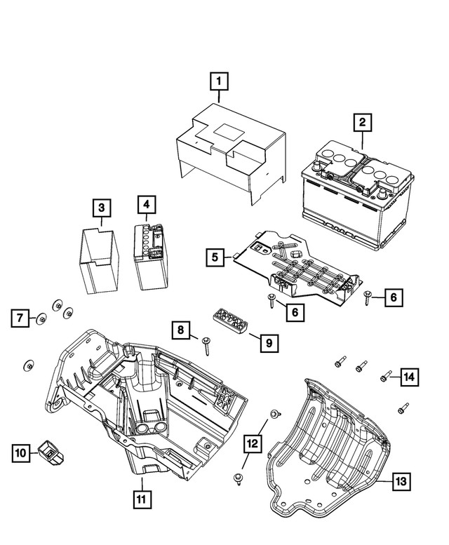 Genuine Mopar Hex Nut And Washer 6512686AA